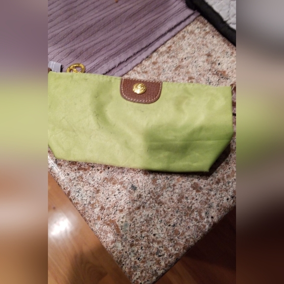 2 Longchamp Le Pliage Handbag Top Handle Tote Canvas Bags (Large + Pouch) Bundle - Picture 11 of 12